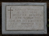 Struma Military Cemetery - Matthews, Charles